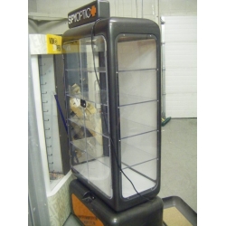 Display Case Spyoptic Gray Acrylic  Glass and Lights
